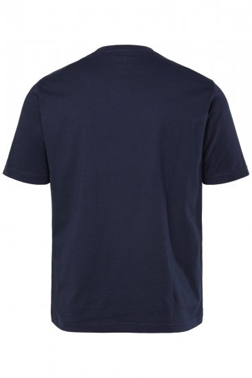 JP1880 T-Shirt Short Sleeve Chest Print Navy - T-shirts - Grote Maten T-shirts Heren