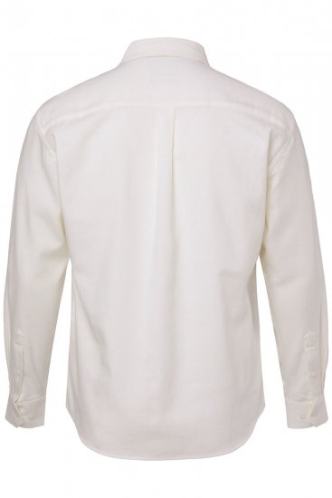 JP1880 Checked Flannel Shirt Long Sleeve Creamy White - Overhemden - Overhemden Grote Maten Heren