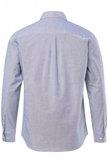 JP1880 Oxford Shirt Long Sleeve Denim Blue - Overhemden - Overhemden Grote Maten Heren