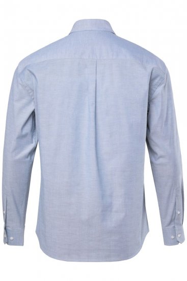 JP1880 Oxford Shirt Flexnamic Long Sleeve Ash Turquoise - Overhemden - Overhemden Grote Maten Heren