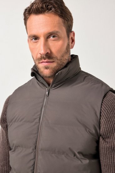 JP1880 841361 Lasergewatteerde bodywarmer Mokkabruin - Jassen - Grote Maten Herenjassen