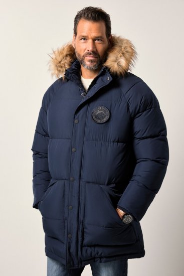 JP1880 841542 Parka licht en warm Marineblauw - Jassen - Grote Maten Herenjassen