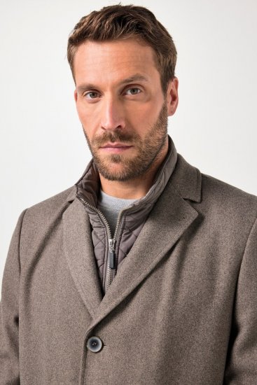JP1880 Coat Flexnamic Quilted Insert Grey TALL - TALL jassen - TALL jassen met extra lengte