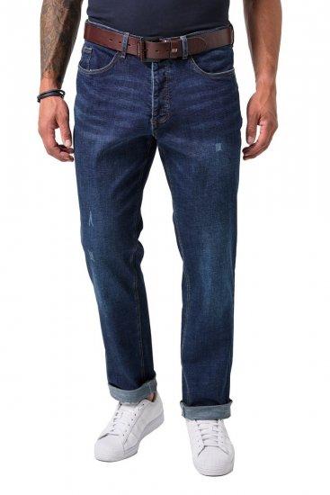 JP1880 FLEXNAMIC Jeans Tapered Loose Fit Dark Denim Blue - Jeans & broeken - Jeans & Broeken Grote Maten Heren