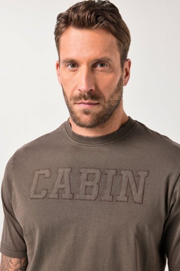 JP1880 T-Shirt Short Sleeve Cabin Mahogany Brown - T-shirts - Grote Maten T-shirts Heren