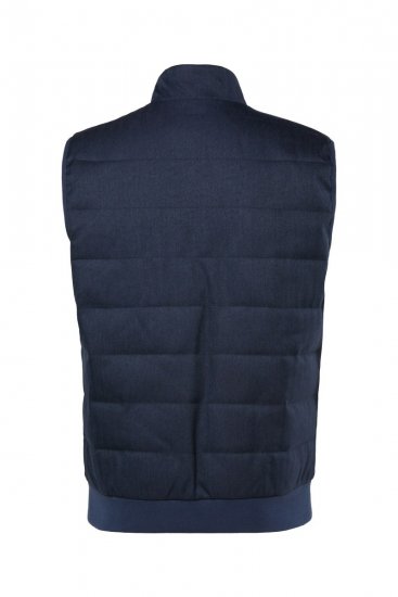Boston Park 995 Tweekleurige gewatteerde bodywarmer Donkerblauw - Jassen - Grote Maten Herenjassen