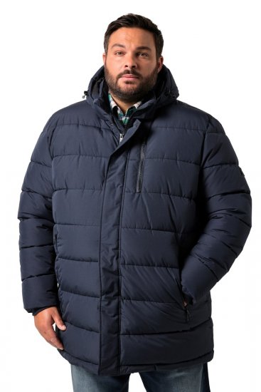 Men+ 426 Parka met capuchon Marineblauw - Jassen - Grote Maten Herenjassen