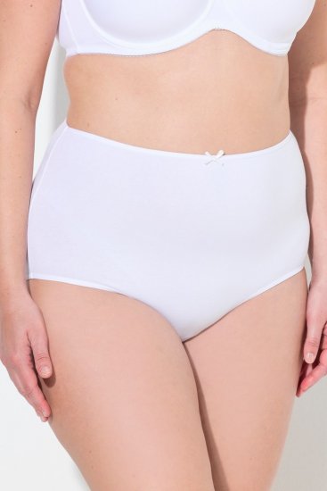 Ulla Popken 842435 Slips met hoge taille 3-pack Wit - Slips - 