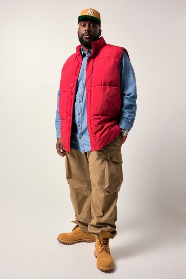 STHUGE 842684 Gewatteerde bodywarmer Rood - Jassen - Grote Maten Herenjassen