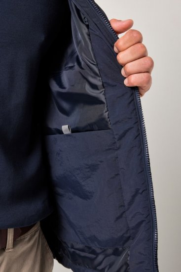 JP1880 842790 Gewatteerd bomberjack van gerecycled materiaal Donkerblauw - Jassen - Grote Maten Herenjassen