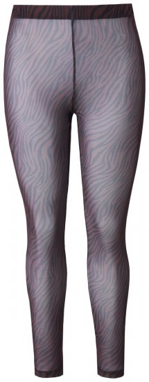 Ulla Popken 842879 Panty legging met dierenprint Donkerbruin - Panty's & sokken - 