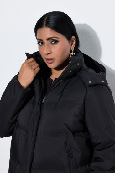 Ulla Popken SYMPATEX Triple Function Coat Black - Jassen - Jassen in grote maten