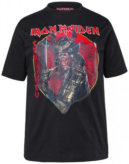 JP1880 845106 Iron Maiden Senjutsu T-shirt Zwart - Band T-shirts - Band T-shirts in grote maten