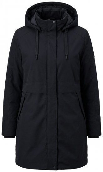Ulla Popken 845111 Parka Zwart - Jassen - Jassen in grote maten