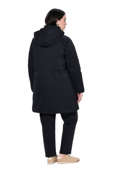 Ulla Popken 845111 Parka Zwart - Jassen - Jassen in grote maten