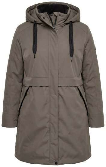 Ulla Popken 845111 Parka Donkergroen - Jassen - Jassen in grote maten