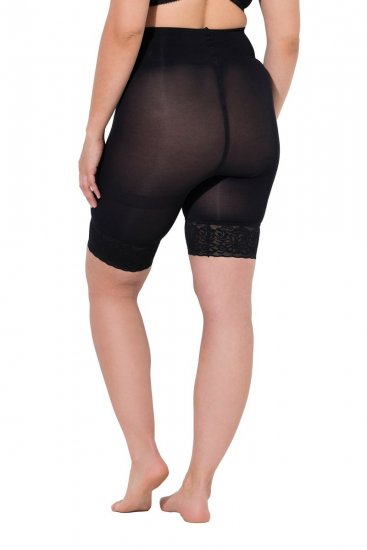 Ulla Popken 845319 Anti-schuur shorts met kant Zwart - Anti-schuur shorts - 