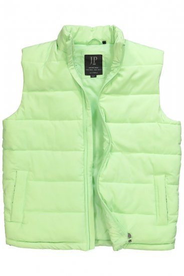 JP1880 845455 Gewatteerde stretch bodywarmer Pistachegroen - Jassen - Grote Maten Herenjassen