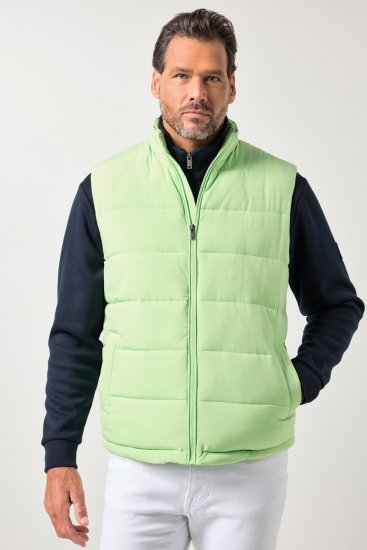 JP1880 845455 Gewatteerde stretch bodywarmer Pistachegroen - Jassen - Grote Maten Herenjassen