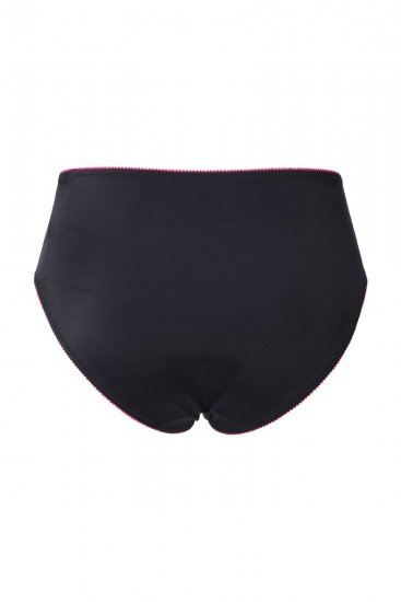 Ulla Popken 845885 Gebloemde slips met kant Roze - Slips - 