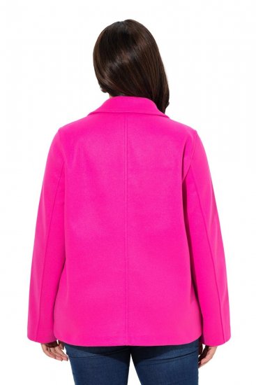 Ulla Popken 846021 Fleece jas Roze - Jassen - Jassen in grote maten