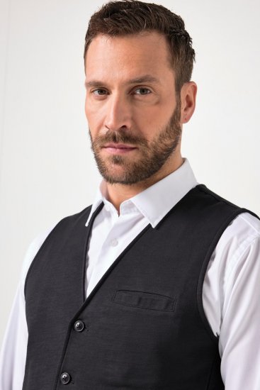 JP1880 846089 Sweat gilet Zwart - Pakken - Grote Maten Kostuum Heren