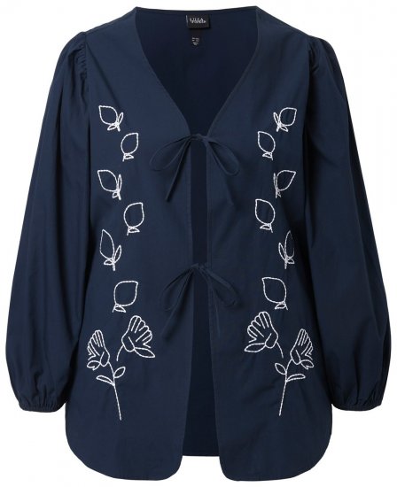 Ulla Popken 846197 Jasje Donkerblauw - Jassen - Damesjassen in grote maten