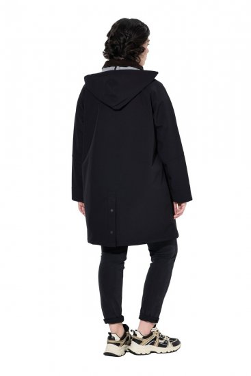 Ulla Popken 846278 Softshell jas Zwart - Jassen - Jassen in grote maten