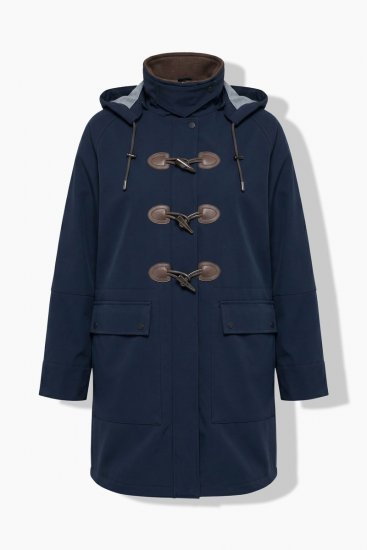 Ulla Popken 846278 Softshell jas Donkerblauw - Jassen - Jassen in grote maten