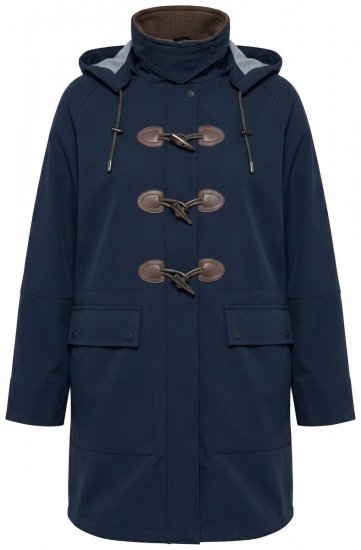 Ulla Popken 846278 Softshell jas Donkerblauw - Jassen - Jassen in grote maten