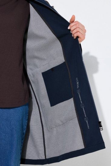 Ulla Popken 846278 Softshell jas Donkerblauw - Jassen - Jassen in grote maten