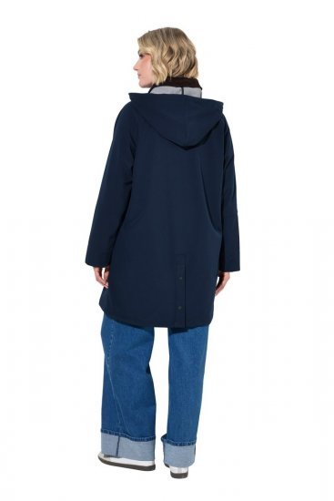 Ulla Popken 846278 Softshell jas Donkerblauw - Jassen - Jassen in grote maten