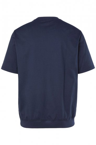 JP1880 846657 T-shirt bellyfit met badges Donkerblauw TALL - TALL T-shirts - TALL T-Shirts Heren