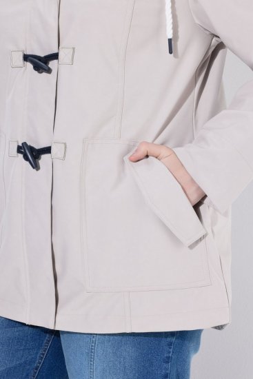 Ulla Popken 846853 Softshell jack Champagne - Jassen - Damesjassen in grote maten