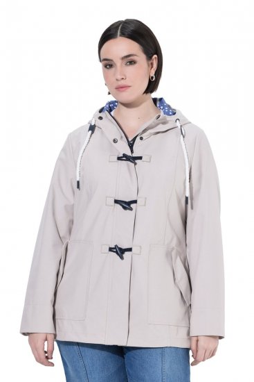 Ulla Popken 846853 Softshell jack Champagne - Jassen - Damesjassen in grote maten