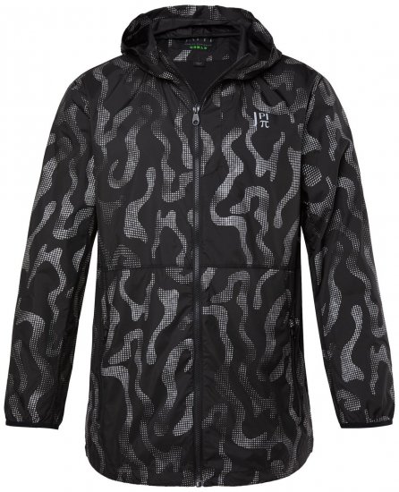 Jay-Pi 847852 Ultralicht outdoorjack met reflectieprint Zwart - Jassen - Grote Maten Herenjassen