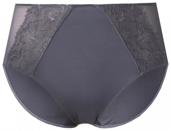 Ulla Popken 848693 Slips met kant Antraciet - Slips - 