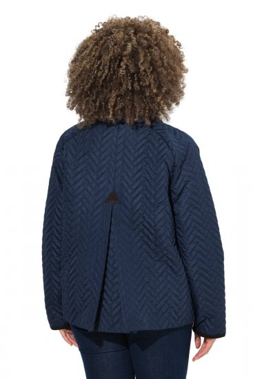 Ulla Popken 849111 Gewatteerd jack Donkerblauw - Jassen - Damesjassen in grote maten