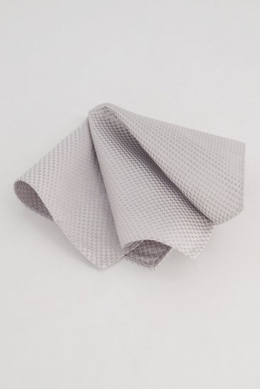 JP1880 849125 Stropdasset extra lang Mat zilver - Stropdassen en vlinderdassen - 
