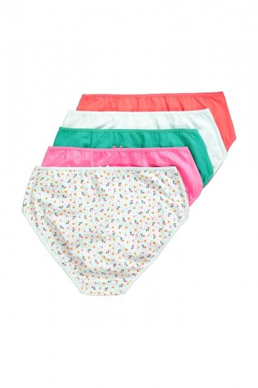 Ulla Popken 849140 Gebloemde slips 5-pack Gebroken wit - Slips - 