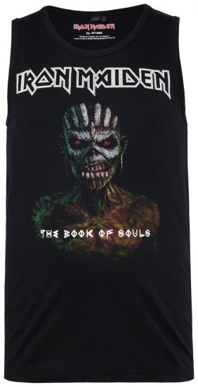 JP1880 849285 Iron Maiden The Book of Souls Tanktop Zwart - Band T-shirts - Band T-shirts in grote maten