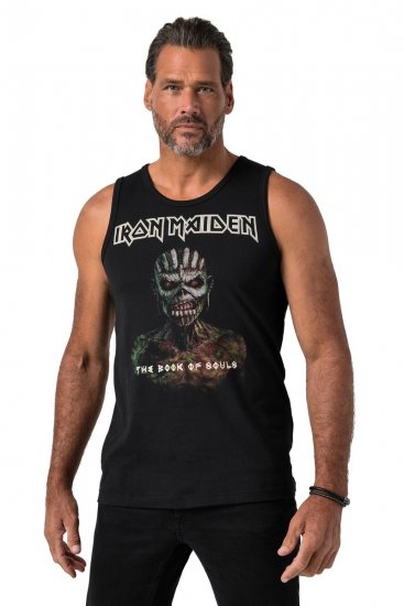JP1880 849285 Iron Maiden The Book of Souls Tanktop Zwart - Band T-shirts - Band T-shirts in grote maten