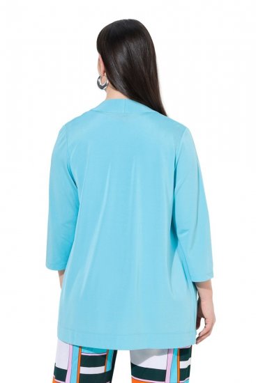 Ulla Popken 849620 Jasje Blauw - Jassen - Damesjassen in grote maten