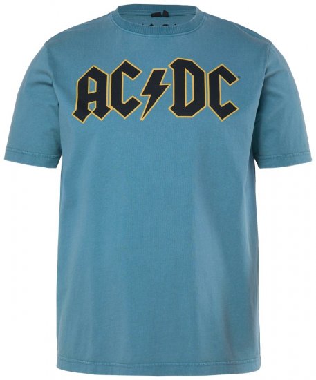 JP1880 849790 AC/DC Classic Logo T-shirt Turkooisblauw - Band T-shirts - Band T-shirts in grote maten