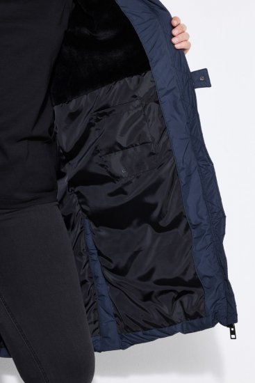 Ulla Popken 850041 Gewatteerde jas Donkerblauw - Jassen - Jassen in grote maten