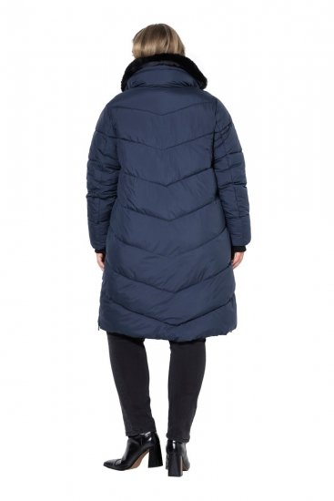 Ulla Popken 850041 Gewatteerde jas Donkerblauw - Jassen - Jassen in grote maten