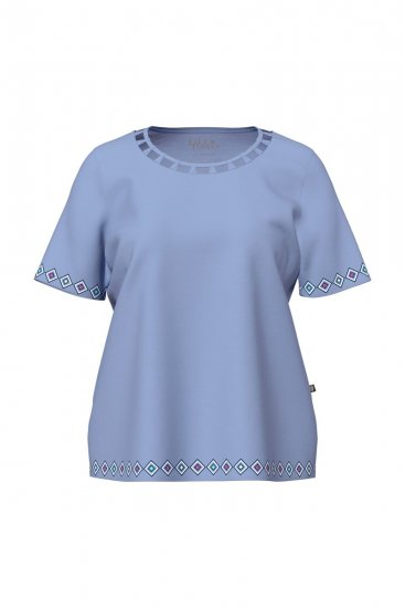 Ulla Popken 850045 Pyjama met korte mouwen Lichtblauw - Pyjama's en Loungewear - 