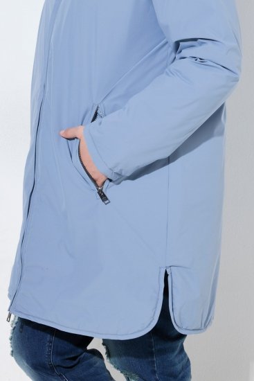 Ulla Popken 850361 Functioneel jack Denimblauw - Jassen - Damesjassen in grote maten