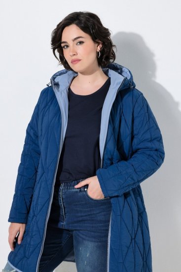 Ulla Popken 850361 Functioneel jack Denimblauw - Jassen - Damesjassen in grote maten