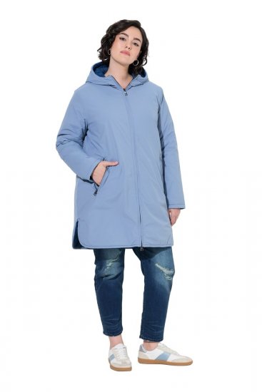Ulla Popken 850361 Functioneel jack Denimblauw - Jassen - Damesjassen in grote maten